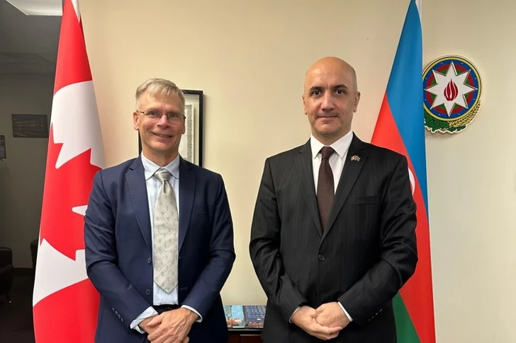 Азербайджанский дипломат провёл переговоры с представителем влиятельного института Канады