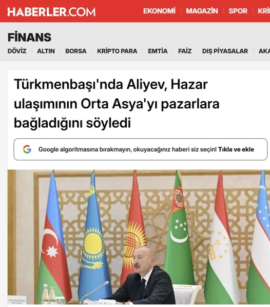 Media.az - Новости Азербайджана - СМИ Турции широко осветили визит Президента Азербайджана в Туркменистан