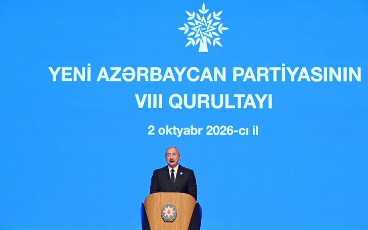 Media.az - Новости Азербайджана - Президент Ильхам Алиев выступил на VIII съезде партии «Ени Азербайджан»