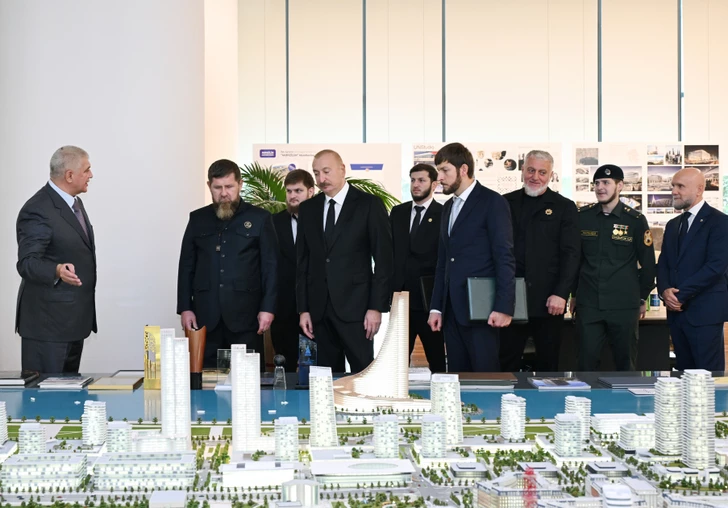 Media.az - Новости Азербайджана - Ильхам Алиев и Рамзан Кадыров побывали в «Белом городе Баку»