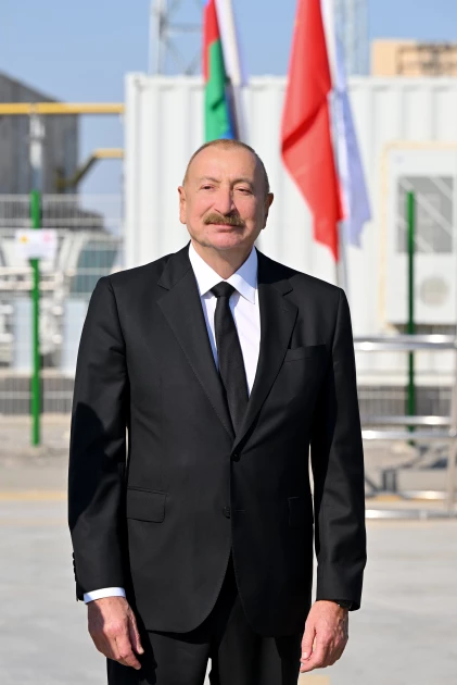 Media.az - Новости Азербайджана - Президент Ильхам Алиев принял участие в открытии солнечной электростанции «Гобустан» в Баку