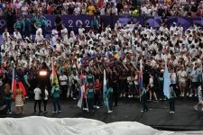 Media.az - Новости Азербайджана - Азербайджан принял участие в параде на церемонии закрытия Олимпийских игр