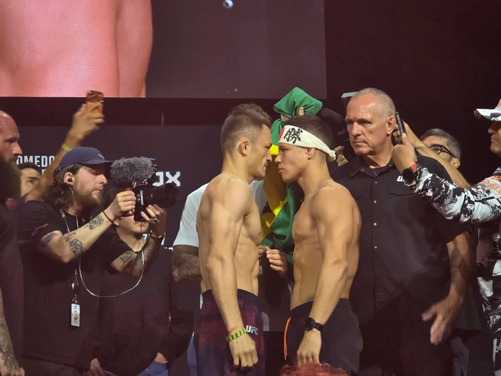 Media.az - Новости Азербайджана - Перед UFC Fight Night в Баку состоялись торжественная церемония взвешивания и битва взглядов