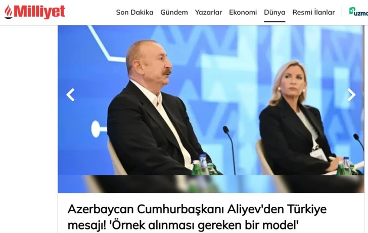 Media.az - Новости Азербайджана - Турецкие СМИ широко осветили выступление Ильхама Алиева на IV Шушинском глобальном медиафоруме
