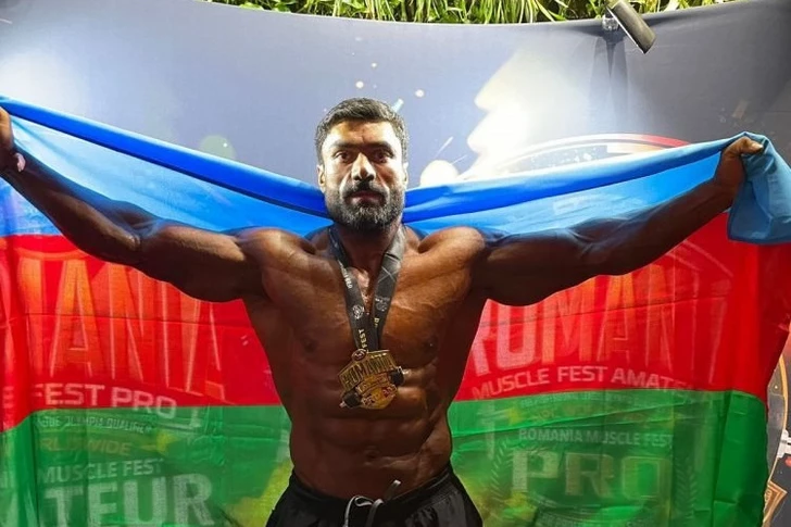 Известный ханенде стал чемпионом Европы по бодибилдингу