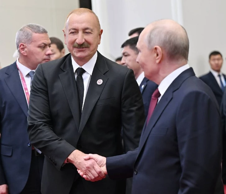 Media.az - Новости Азербайджана - Ильхам Алиев и Владимир Путин кратко пообщались в кулуарах встречи в формате «ШОС плюс»