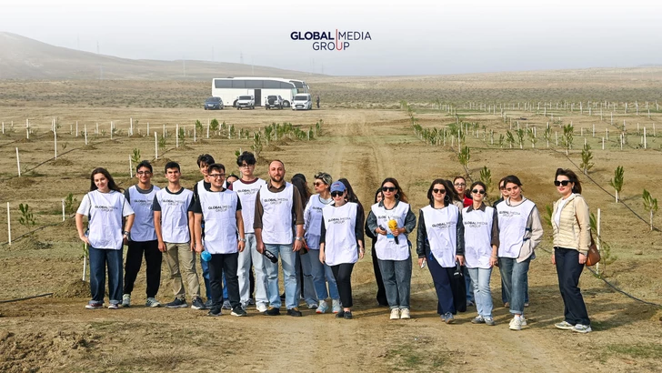 Media.az - Новости Азербайджана - По инициативе Global Media Group проведена очередная акция по посадке деревьев