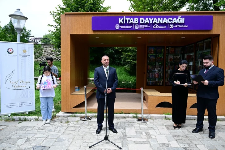 Media.az - Новости Азербайджана - В центре Шуши открылась первая библиотека под открытым небом