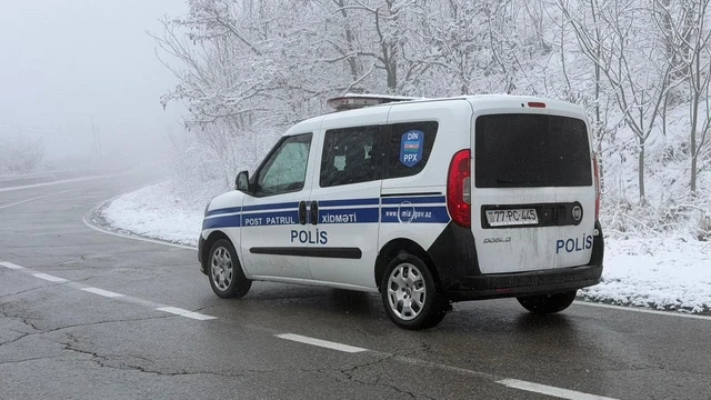 Media.az - Новости Азербайджана - В ряде районов Азербайджана усилился снегопад: водителей предупреждают о гололеде