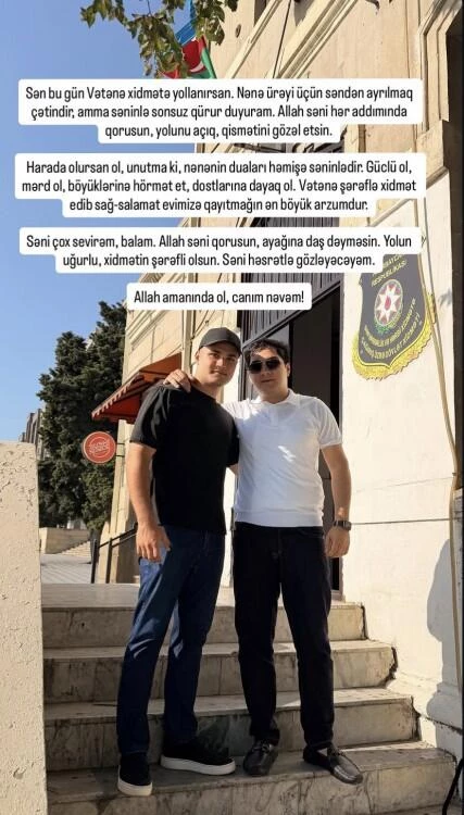 Media.az - Новости Азербайджана - Афаг Баширгызы проводила внука на военную службу