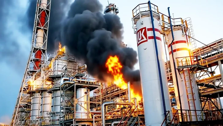СМИ: При ударе по нефтебазе «Лукойл-Югнефтепродукт» уничтожены 4-6 топливных резервуаров