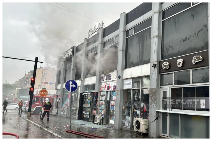 Media.az - Новости Азербайджана - Пожар в торговом центре в Сумгайыте потушен