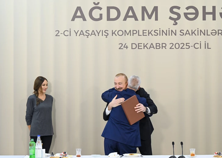 Media.az - Новости Азербайджана - Президент поучаствовал в открытии 2го жилого комплекса в Агдаме