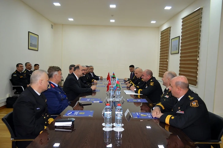 Продолжается визит делегации Национального университета обороны Турции в Азербайджан