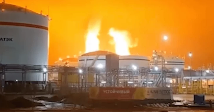 Media.az - Новости Азербайджана - Украинские беспилотники вновь атаковали порт Усть-Луга в России