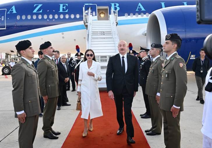 Media.az - Новости Азербайджана - Президент Ильхам Алиев прибыл с рабочим визитом в Италию