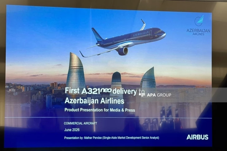 Media.az - Новости Азербайджана - В Германии проходит церемония передачи первого самолета A321neo для AZAL