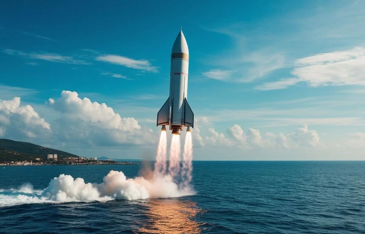 Китай впервые успешно вернул первую ступень ракеты на морскую платформу