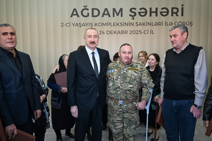 Media.az - Новости Азербайджана - Президент поучаствовал в открытии 2го жилого комплекса в Агдаме