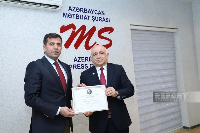 Media.az - Новости Азербайджана - Информационное агентство Report удостоено премии имени Фиридун-бека Кочарли