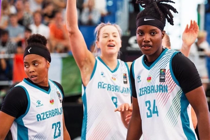 Сборная Азербайджана по баскетболу 3x3 одержала первую победу в Мировой женской серии в Шанхае