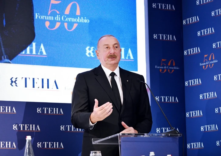 Media.az - Новости Азербайджана - Президент Ильхам Алиев на Международном форуме Черноббио