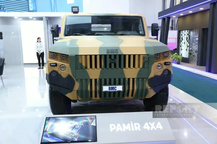 Media.az - Новости Азербайджана - Тактическое транспортное средство Турции PAMİR 4x4 представлено на выставке в Баку