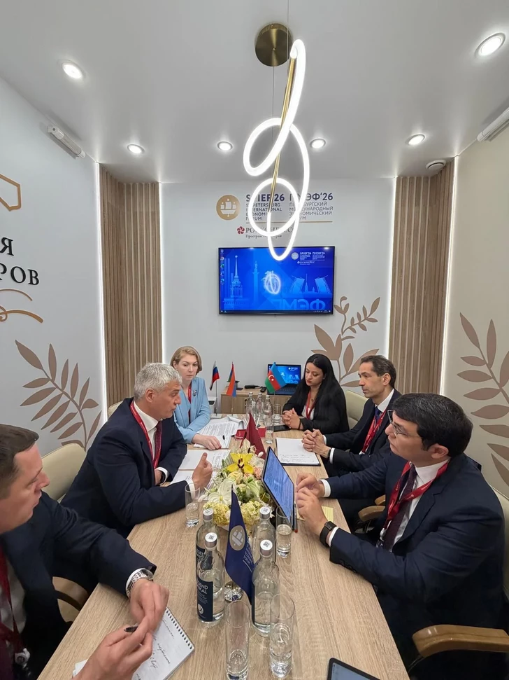 Media.az - Новости Азербайджана - Замминистра экономики Азербайджана провёл ряд встреч в рамках Санкт-Петербургского форума