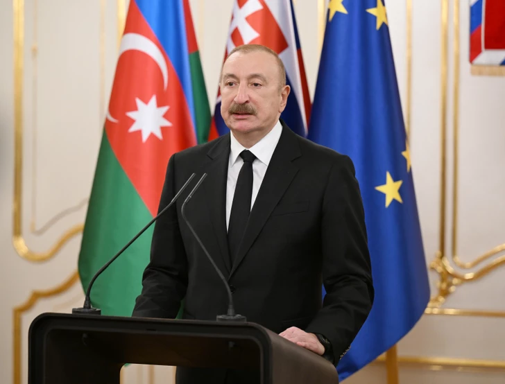 Media.az - Новости Азербайджана - Президенты Азербайджана и Словакии выступили с заявлениями для прессы