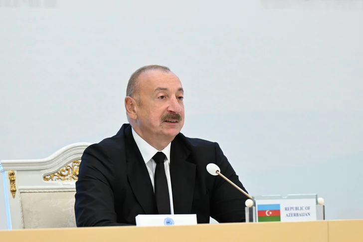 Media.az - Новости Азербайджана - Алиев, Бердымухамедов и Мирзиёев выступили для прессы
