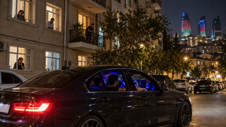 В Баку водителей предупредили о штрафах за громкую музыку в автомобилях