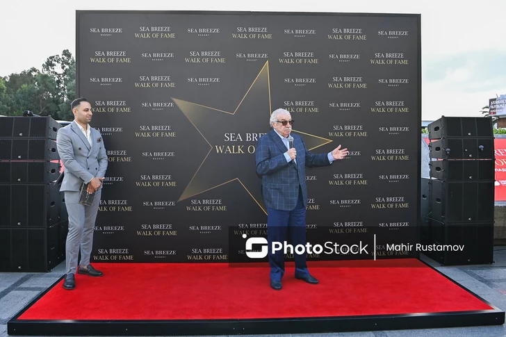 Media.az - Новости Азербайджана - В Баку открыли звезду Юлия Гусмана на Sea Breeze Walk of Fame