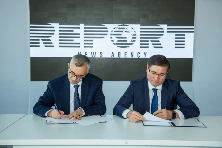 Media.az - Новости Азербайджана - Baku TV, ИА Report подписали меморандуми с казахстанским Xabar