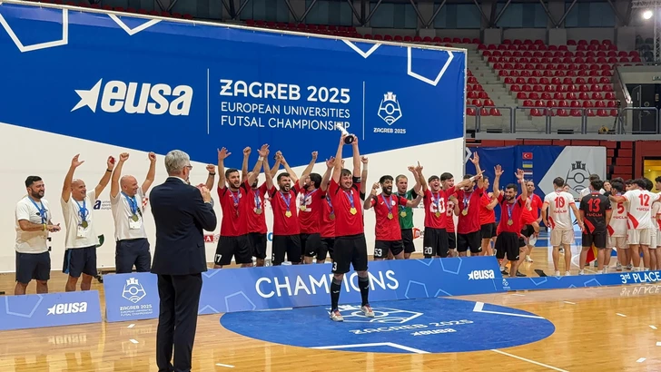 Media.az - Новости Азербайджана - Азербайджанская команда победила на чемпионате европейских университетов по футзалу