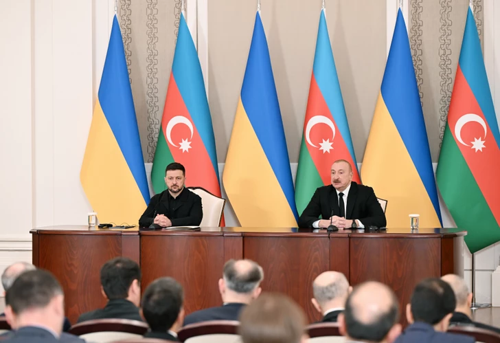 Media.az - Новости Азербайджана - Президенты Азербайджана и Украины выступили с заявлениями для прессы