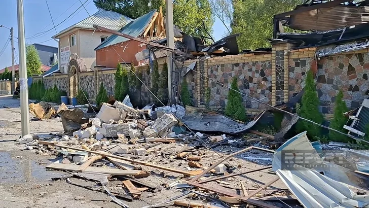 В Киеве дрон полностью разрушил ресторан азербайджанского бизнесмена: есть пострадавший