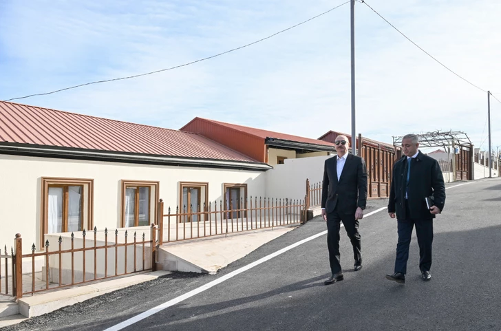 Media.az - Новости Азербайджана - Ильхам Алиев посетил поселок Кяркиджахан города Ханкенди