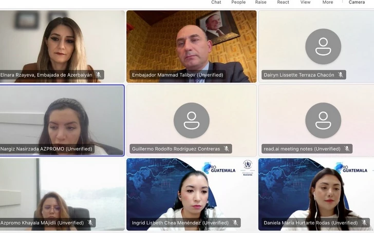 AZPROMO и ProGuatemala обсудили перспективы развития торговли и инвестиций