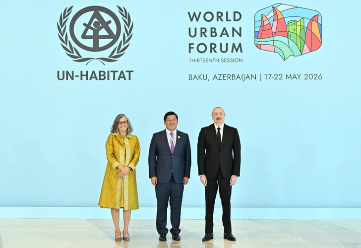 Media.az - Новости Азербайджана - Президент Ильхам Алиев выступил на церемонии открытия WUF13