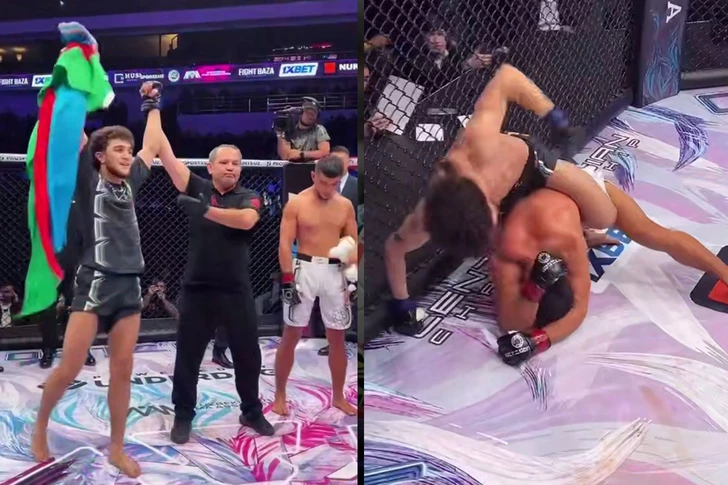 Азербайджанский боец MMA одержал победу нокаутом в Ташкенте