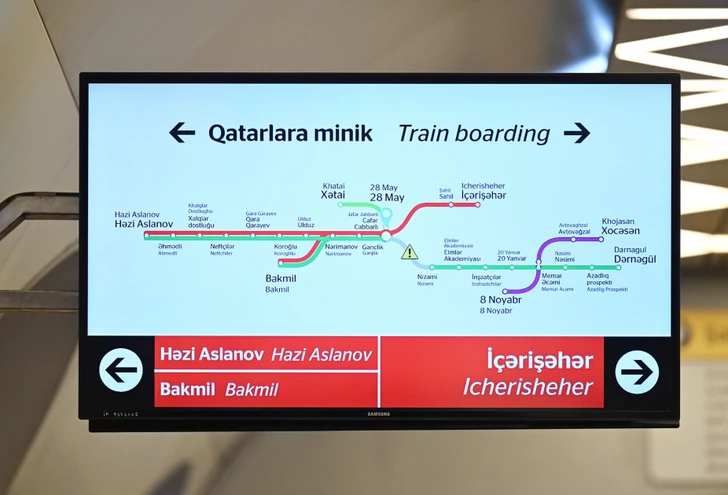Media.az - Новости Азербайджана - Пассажиропоток в метро Баку упал на 27%, волонтеры задействованы на 20 станциях