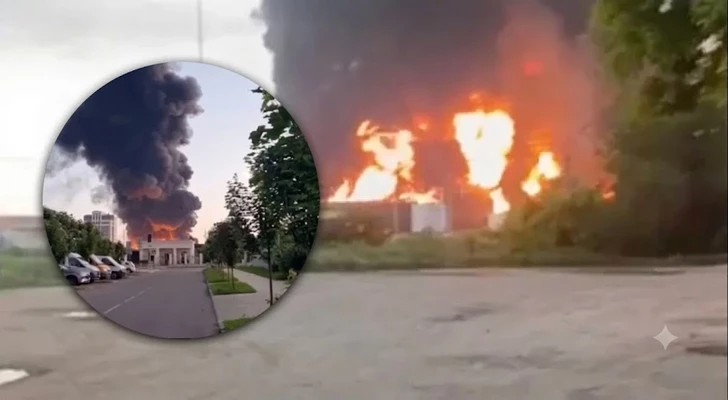 Атака БПЛА на регионы России: пожар на нефтебазе в Краснодарском крае и дроны над Санкт-Петербургом
