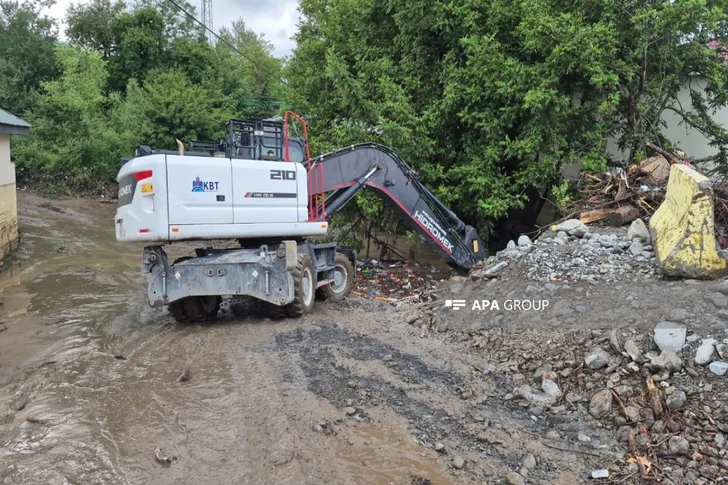 Media.az - Новости Азербайджана - Дворы ушли под воду: сильные ливни вызвали сель в Габале