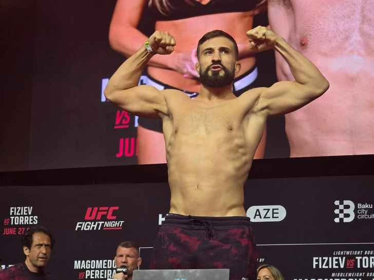 Media.az - Новости Азербайджана - Перед UFC Fight Night в Баку состоялись торжественная церемония взвешивания и битва взглядов