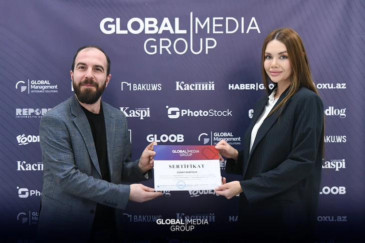 Media.az - Новости Азербайджана - Итоги Медиа Академии «Global Media Group»: 8 будущих специалистов получили сертификаты