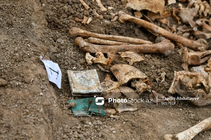 На освобожденных территориях обнаружены фрагменты костей, предположительно принадлежащих человеку