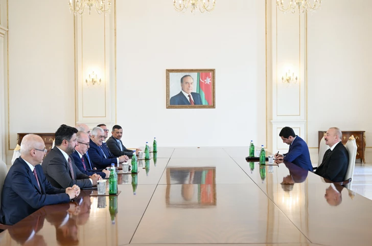 Президент Ильхам Алиев принял делегацию во главе с председателем парламента Турции