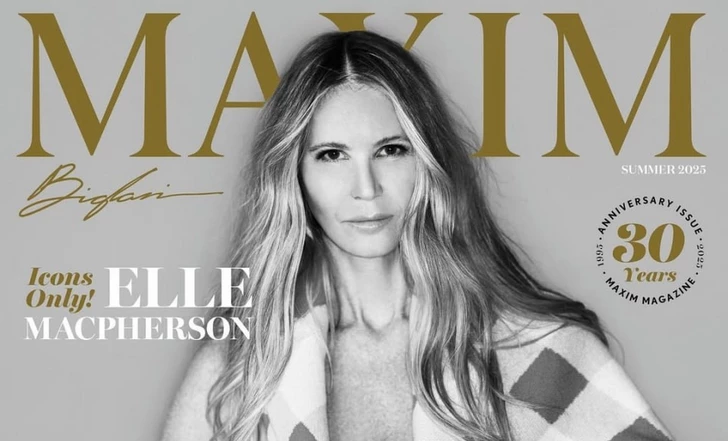 61-летняя Эль Макферсон снялась топлес для обложки Maxim