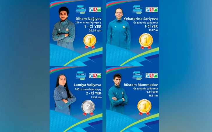 Азербайджанские атлеты завоевали четыре медали в последний день чемпионата Европы среди команд