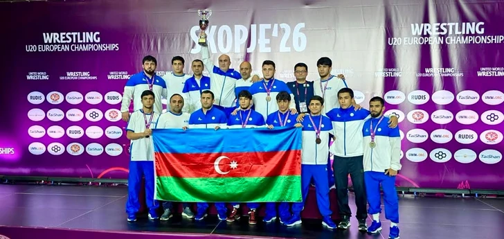 Азербайджанские борцы завоевали восемь медалей на чемпионате Европы U-20